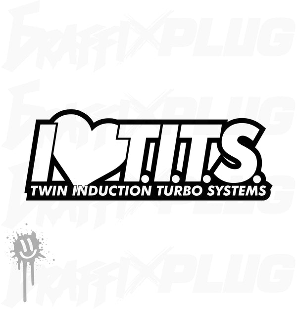I Heart Twin Turbo Decal
